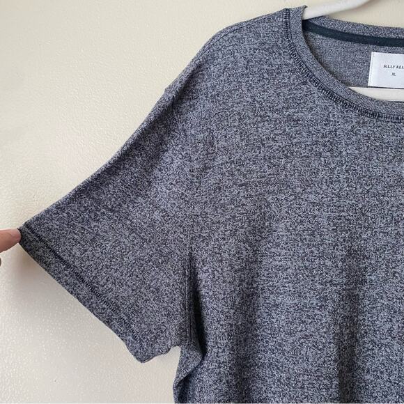 Billy Reid | Men’s Crew Neck Short Sleeve Tee Shirt Pocket Heathered Gray XL - Picture 2 of 7